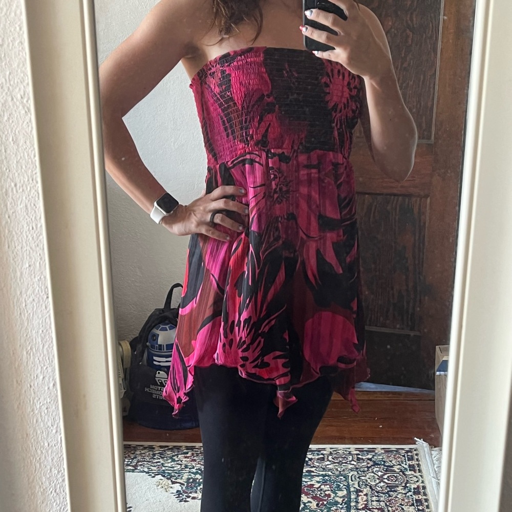 Cache Strapless Top